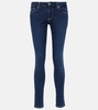 Mid-rise skinny jeans