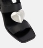 Le Cœur leather sandals