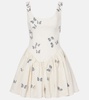Pluma Lymanopoda appliqué linen corset dress