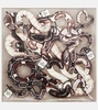 Printed silk twill scarf
