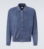 Suede bomber jacket