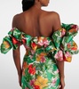 Printed off-shoulder maxi dress