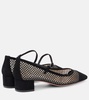 Mayor 35 suede-trimmed Mary Jane pumps