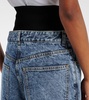 Knit Band straight jeans