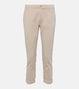 Caden mid-rise twill tapered pants