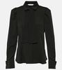 Paraggi tie-neck silk blouse
