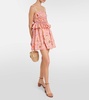 Salvador Encaje poplin minidress