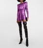 Elixir sequined over-the-knee boots
