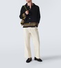 Harbor Stripe crochet cotton cardigan
