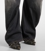 2006F distressed low-rise wide-leg jeans