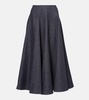 Varda cotton midi skirt