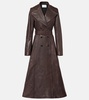 Leather coat