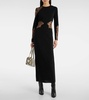 Enziana wool-blend crêpe maxi dress