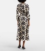 Nina silk twill maxi dress