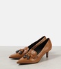 Monili leather loafer pumps