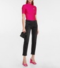 Girlfriend mid-rise cropped jeans