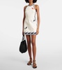 Marine printed cotton minidress