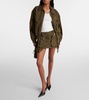 Cotton twill miniskirt