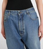 Cropped barrel-leg jeans