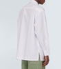 Pinstriped cotton poplin shirt
