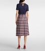 Tweed midi skirt