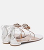 Crystal Orchid mirrored leather sandals