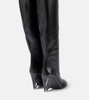Leather knee-high boots