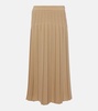 Luisa pleated midi skirt