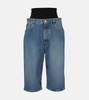 Cropped barrel-leg jeans