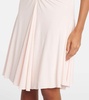 Ruched jersey midi dress