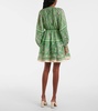 Lula printed linen minidress