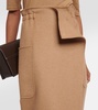 Carbone camel hair maxi skirt
