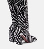 Marine Stretch 95 velvet knee-high boots