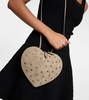 Le Cœur studded suede shoulder bag
