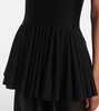 Pleated turtleneck top