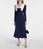 Envers bow-detail satin midi dress