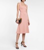 Square-neck midi dress