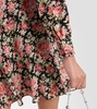 Floral silk minidress