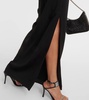 Crystal-braided maxi dress