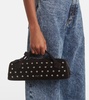 Le Teckel studded suede tote bag