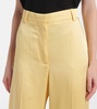 High-rise wide-leg pants
