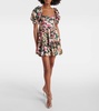 Alaria Rocio ruffled floral minidress