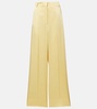 High-rise wide-leg pants