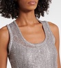 Sequined knitted minidress