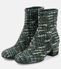 Joelle 45 bouclé tweed ankle boots