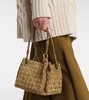 Parachute Small suede shoulder bag