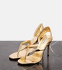 Infradito 90 mirrored leather sandals