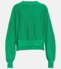 Cropped cotton sweater
