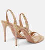 So Nude 105 raffia slingback sandals