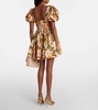 Caramelo Lirio floral cotton minidress